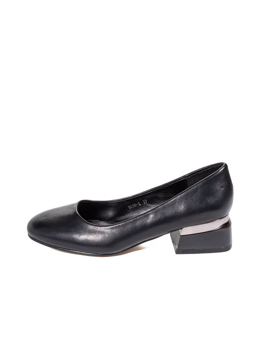 Туфлі жіночі чорні екошкіра каблук стійкий демісезон від виробника 2M