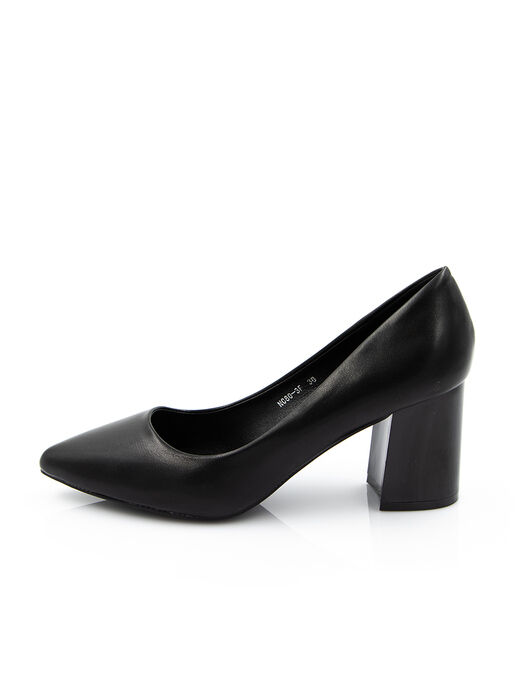 Туфлі жіночі чорні екошкіра каблук стійкий демісезон від виробника FM