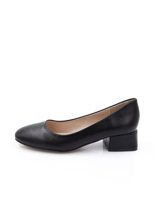 Туфлі жіночі чорні екошкіра каблук стійкий демісезон від виробника 5M