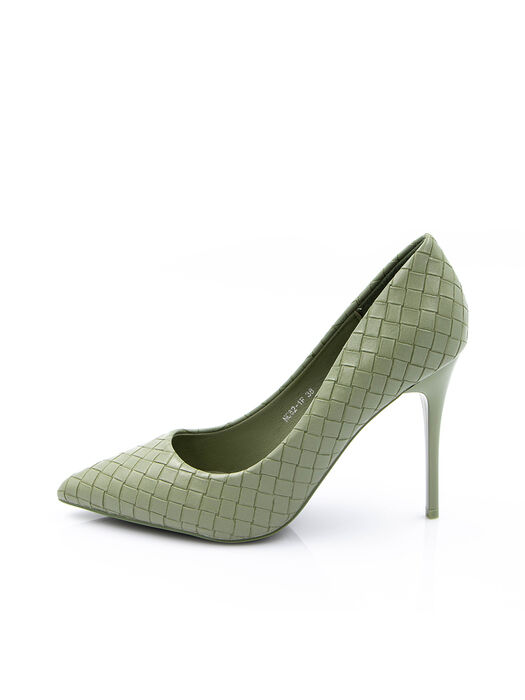 Туфлі жіночі зелені екошкіра каблук шпилька демісезон від виробника FM